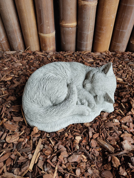 Sleeping Cat Stone Ornament