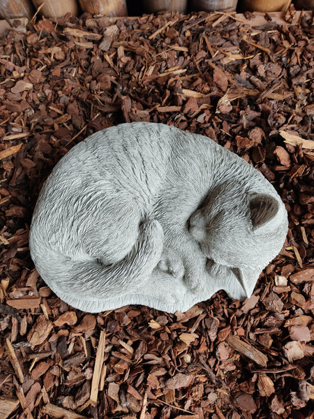 Sleeping Cat Stone Ornament